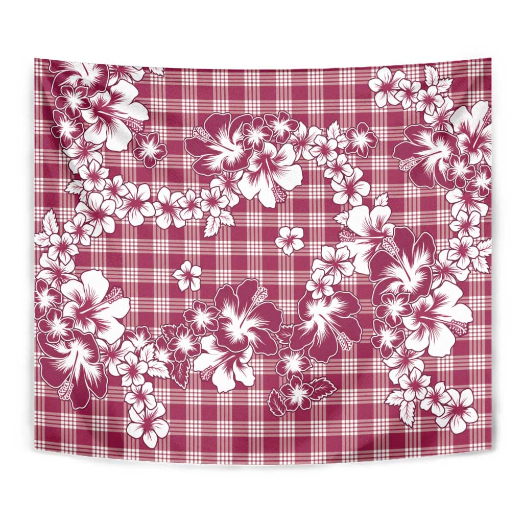 Hibiscus Pakala Royal Magenta Tapestry Tropical Floral Stylized LT01 - Polynesian Pride