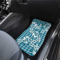 Hibiscus Pakala Ocean Depths Blue Car Mats Tropical Floral Stylized LT01 - Polynesian Pride