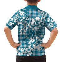 Hibiscus Pakala Ocean Depths Blue Hawaiian Shirt Tropical Floral Stylized - Polynesian Pride