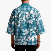 Hibiscus Pakala Ocean Depths Blue Kimono Tropical Floral Stylized LT01 - Polynesian Pride