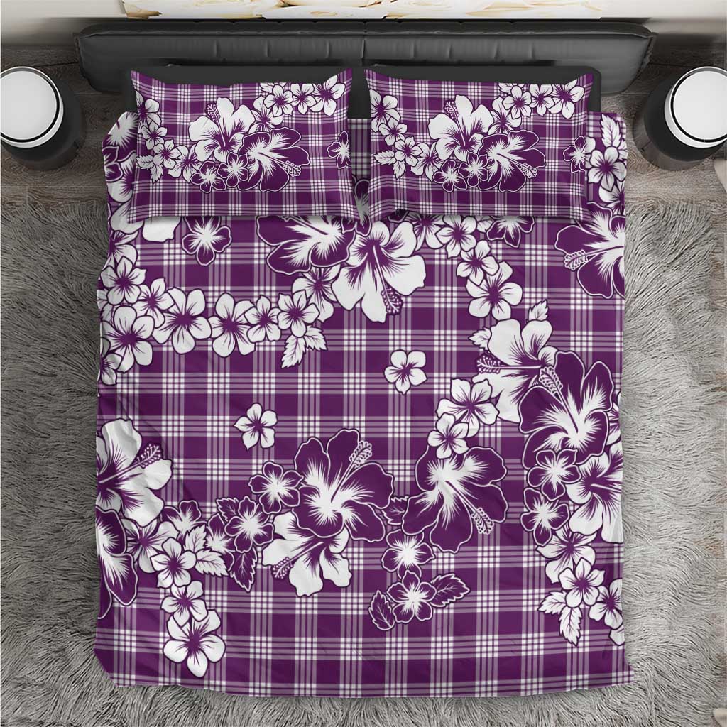 Hibiscus Pakala Sweetie Purple Bedding Set Tropical Floral Stylized LT01 Purple - Polynesian Pride