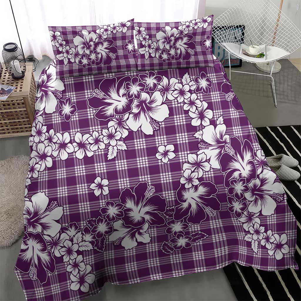 Hibiscus Pakala Sweetie Purple Bedding Set Tropical Floral Stylized LT01 - Polynesian Pride