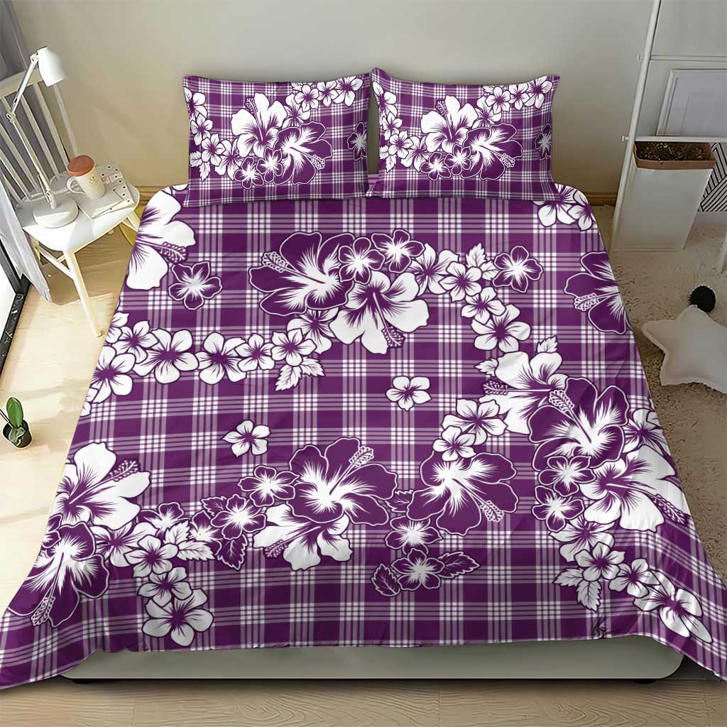 Hibiscus Pakala Sweetie Purple Bedding Set Tropical Floral Stylized LT01 - Polynesian Pride