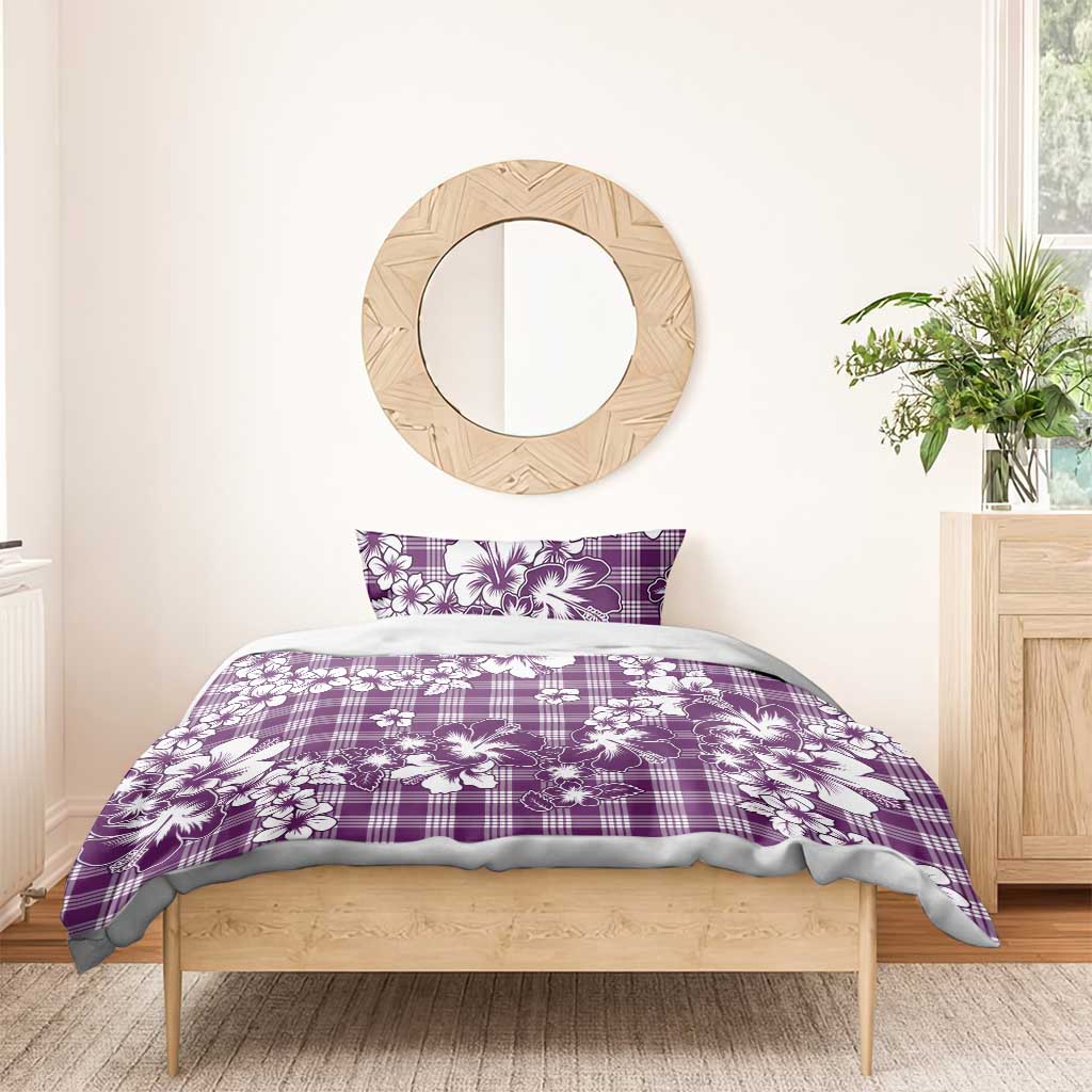 Hibiscus Pakala Sweetie Purple Bedding Set Tropical Floral Stylized LT01 - Polynesian Pride