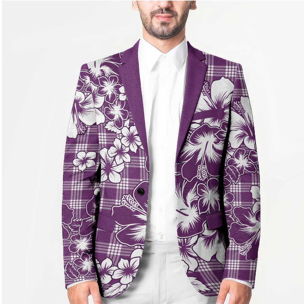 Hibiscus Pakala Sweetie Purple Blazer Tropical Floral Stylized LT01 - Polynesian Pride