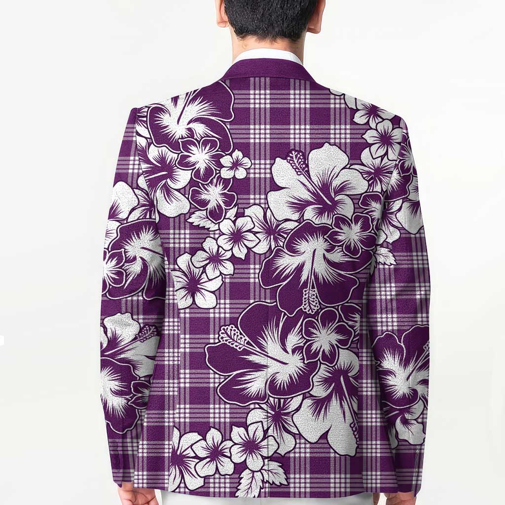Hibiscus Pakala Sweetie Purple Blazer Tropical Floral Stylized LT01 - Polynesian Pride