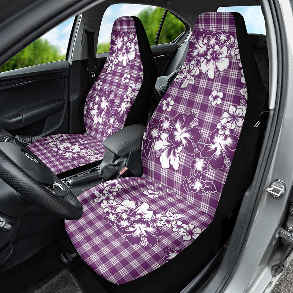 Hibiscus Pakala Sweetie Purple Car Seat Cover Tropical Floral Stylized - Polynesian Pride