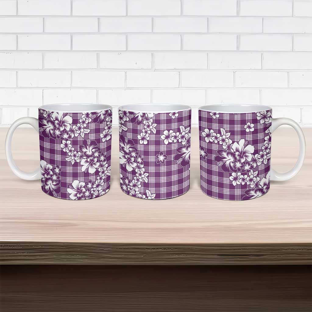 Hibiscus Pakala Sweetie Purple Ceramic Mug Tropical Floral Stylized - Polynesian Pride
