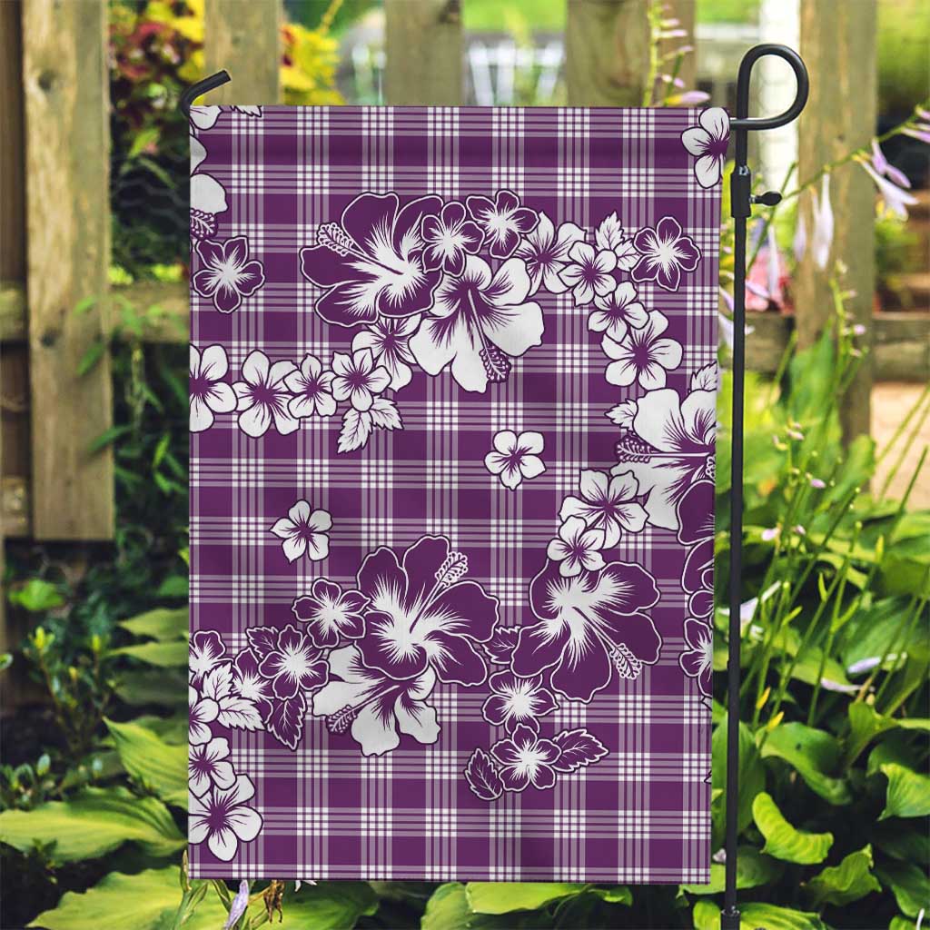 Hibiscus Pakala Sweetie Purple Garden Flag Tropical Floral Stylized - Polynesian Pride
