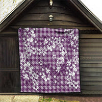 Hibiscus Pakala Sweetie Purple Quilt Tropical Floral Stylized - Polynesian Pride