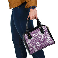 Hibiscus Pakala Sweetie Purple Shoulder Handbag Tropical Floral Stylized - Polynesian Pride