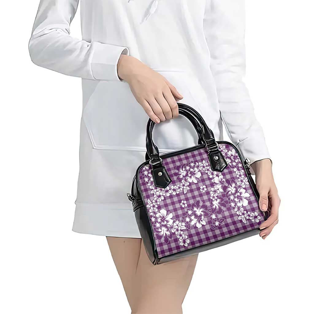 Hibiscus Pakala Sweetie Purple Shoulder Handbag Tropical Floral Stylized - Polynesian Pride