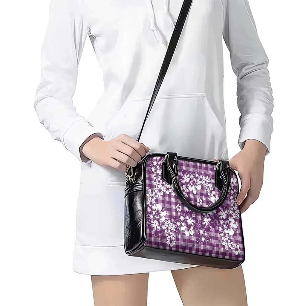 Hibiscus Pakala Sweetie Purple Shoulder Handbag Tropical Floral Stylized - Polynesian Pride