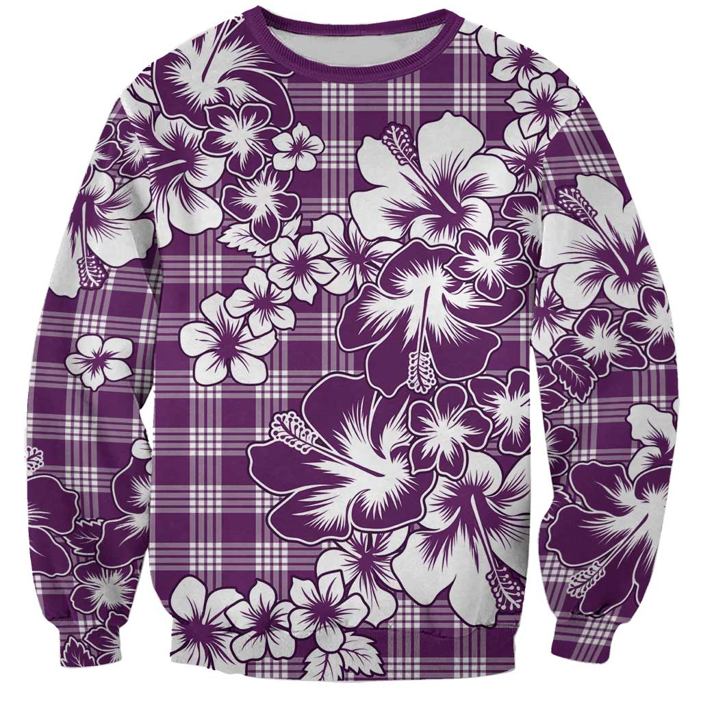 Hibiscus Pakala Sweetie Purple Sweatshirt Tropical Floral Stylized - Polynesian Pride
