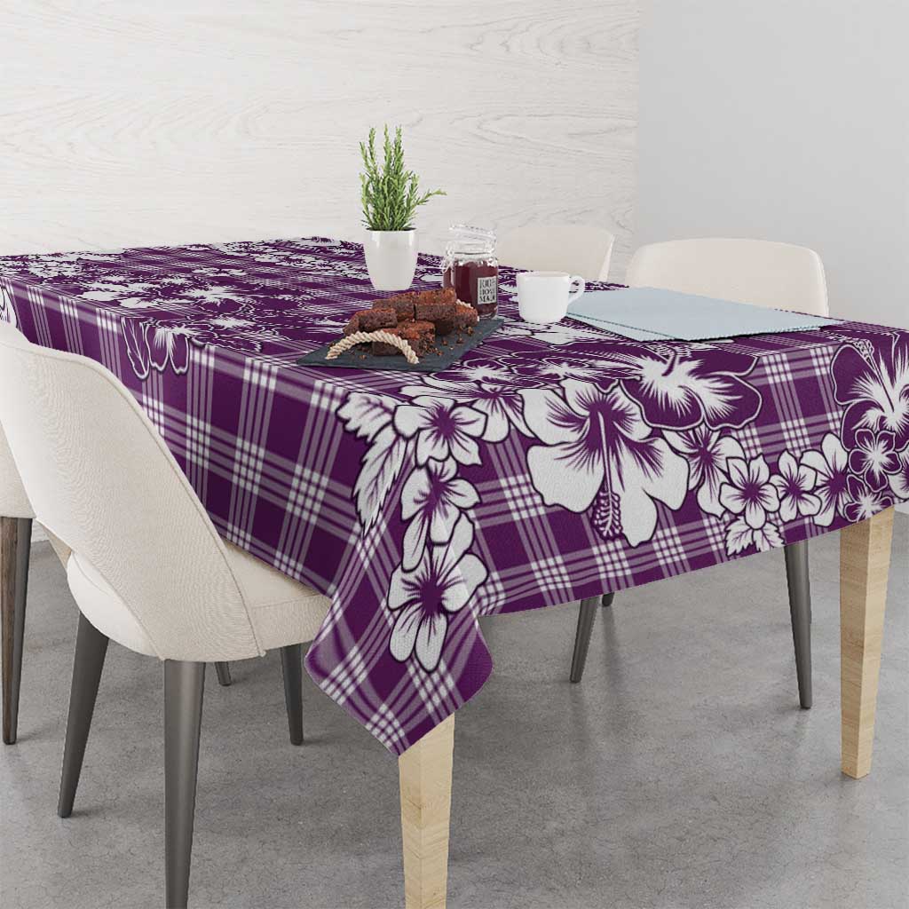 Hibiscus Pakala Sweetie Purple Tablecloth Tropical Floral Stylized LT01 - Polynesian Pride