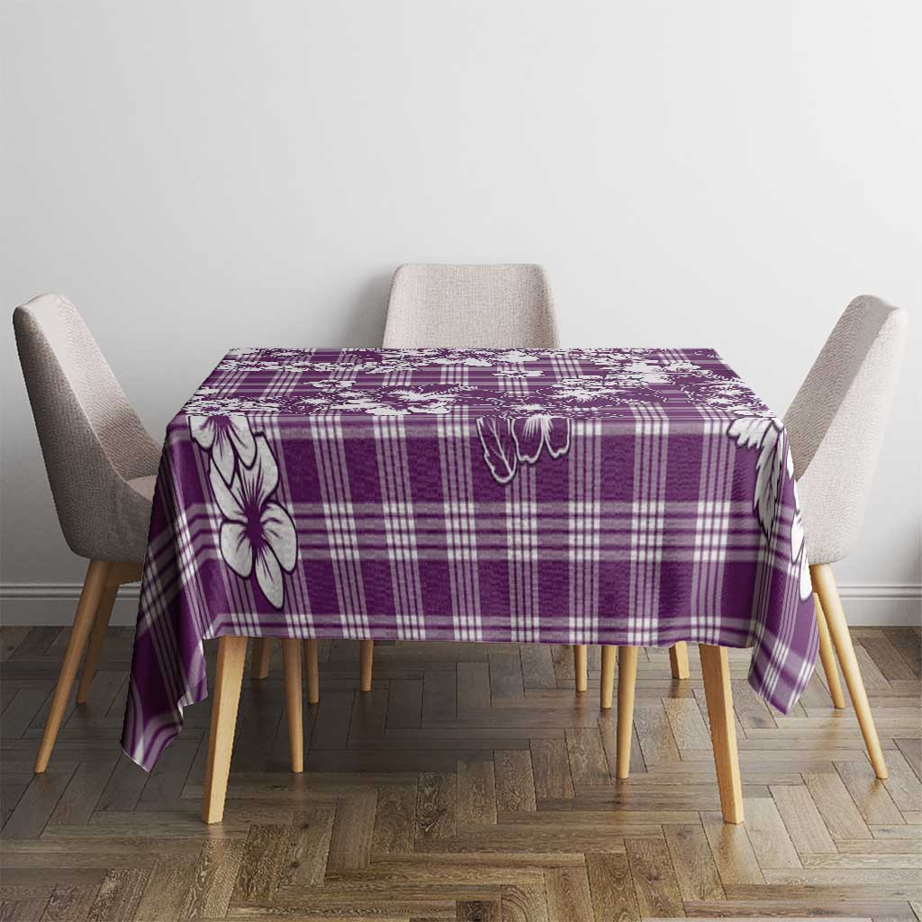 Hibiscus Pakala Sweetie Purple Tablecloth Tropical Floral Stylized LT01 - Polynesian Pride