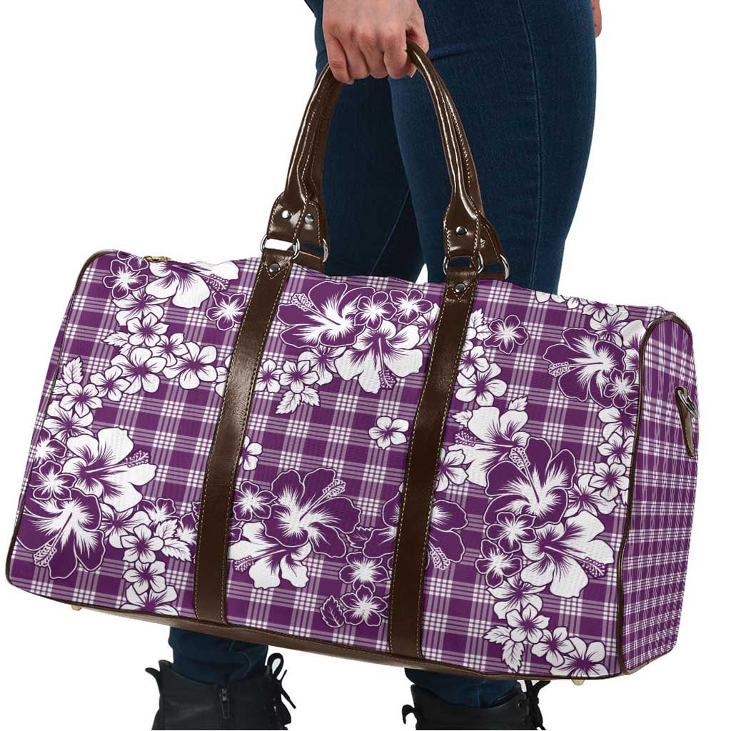 Hibiscus Pakala Sweetie Purple Travel Bag Tropical Floral Stylized - Polynesian Pride