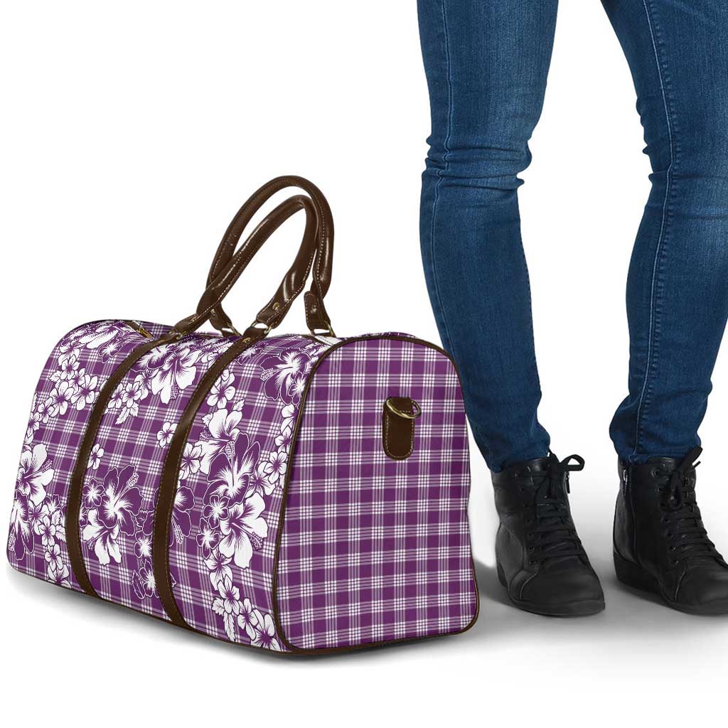 Hibiscus Pakala Sweetie Purple Travel Bag Tropical Floral Stylized - Polynesian Pride