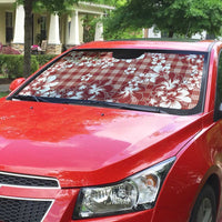 Hibiscus Pakala Fantasy Red Auto Sun Shade Tropical Floral Stylized - Polynesian Pride