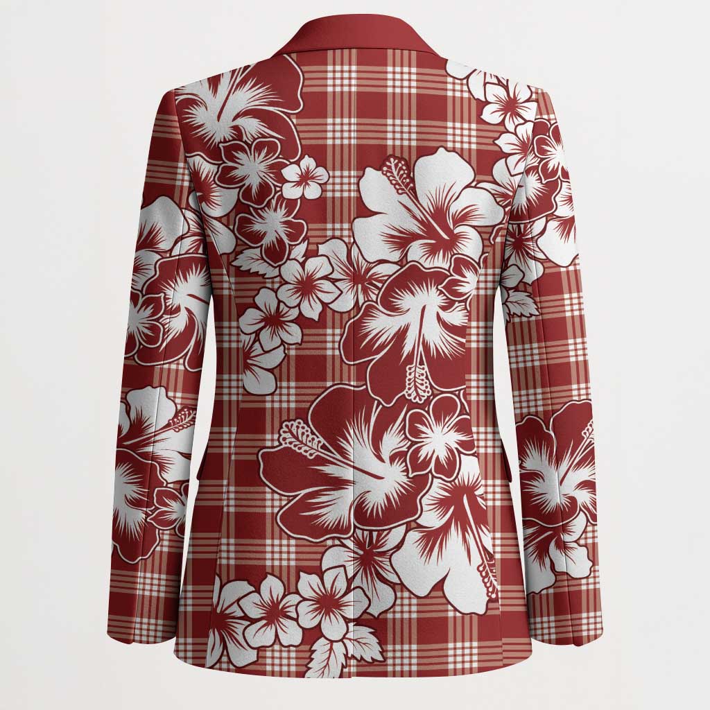 Hibiscus Pakala Fantasy Red Blazer Tropical Floral Stylized LT01 - Polynesian Pride