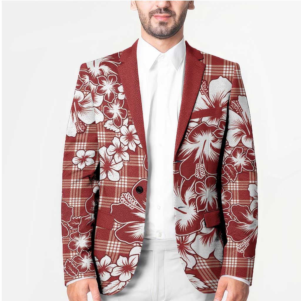 Hibiscus Pakala Fantasy Red Blazer Tropical Floral Stylized LT01 - Polynesian Pride