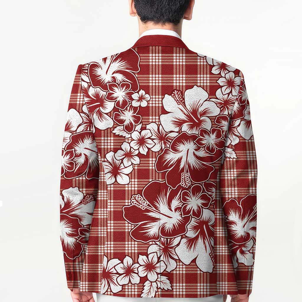 Hibiscus Pakala Fantasy Red Blazer Tropical Floral Stylized LT01 - Polynesian Pride