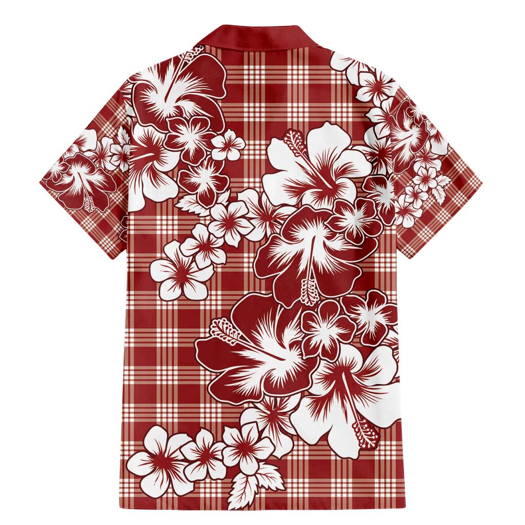 Hibiscus Pakala Fantasy Red Family Matching Mermaid Dress and Hawaiian Shirt Tropical Floral Stylized - Polynesian Pride