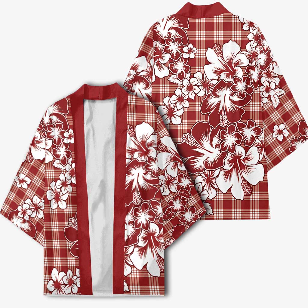 Hibiscus Pakala Fantasy Red Kimono Tropical Floral Stylized LT01 - Polynesian Pride