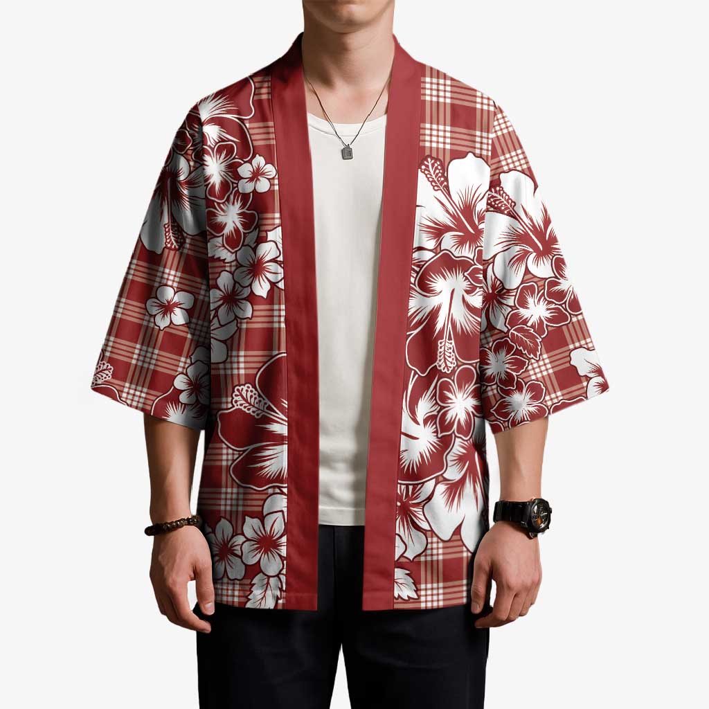 Hibiscus Pakala Fantasy Red Kimono Tropical Floral Stylized LT01 - Polynesian Pride