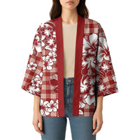 Hibiscus Pakala Fantasy Red Kimono Tropical Floral Stylized LT01 - Polynesian Pride