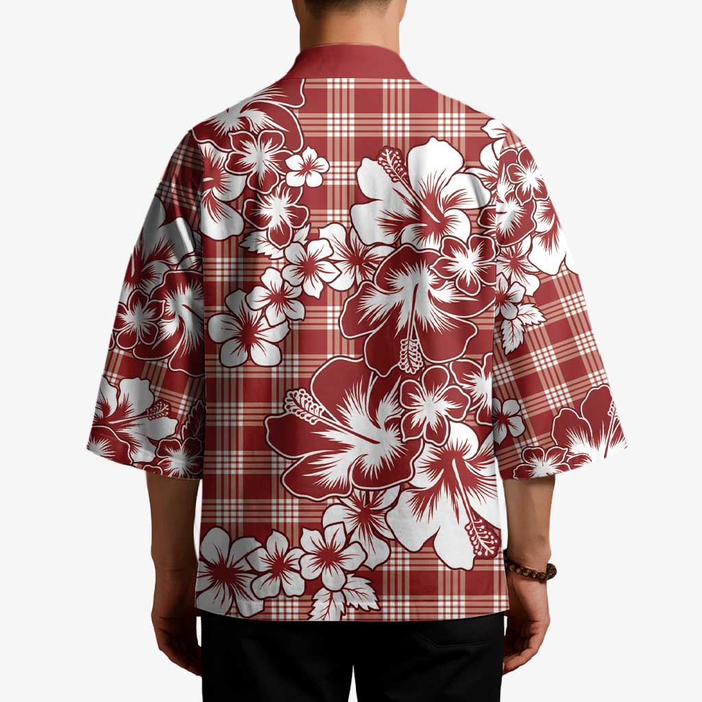 Hibiscus Pakala Fantasy Red Kimono Tropical Floral Stylized LT01 - Polynesian Pride