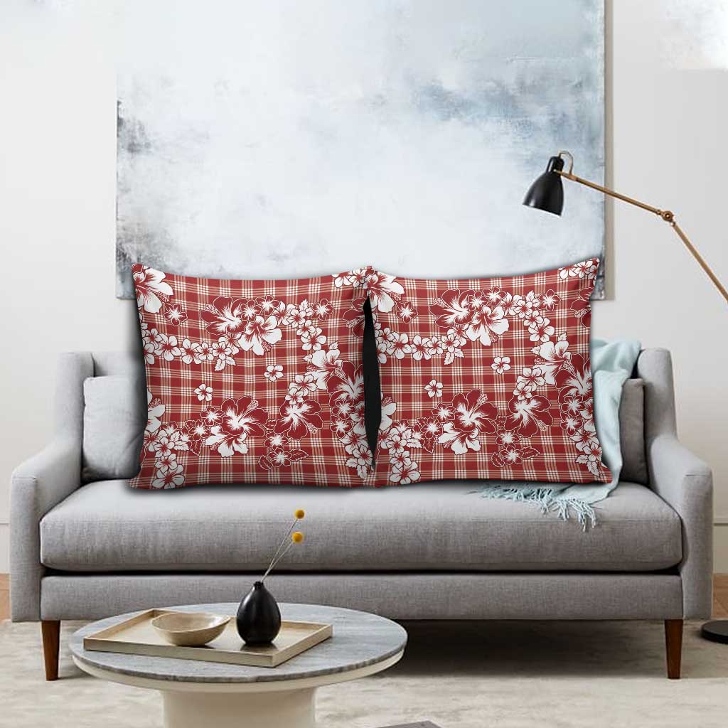Hibiscus Pakala Fantasy Red Pillow Cover Tropical Floral Stylized LT01 - Polynesian Pride