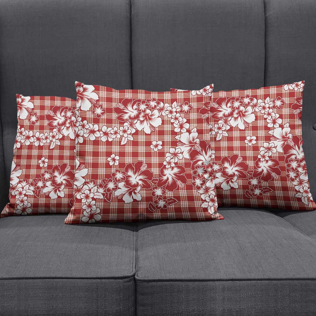 Hibiscus Pakala Fantasy Red Pillow Cover Tropical Floral Stylized LT01 - Polynesian Pride