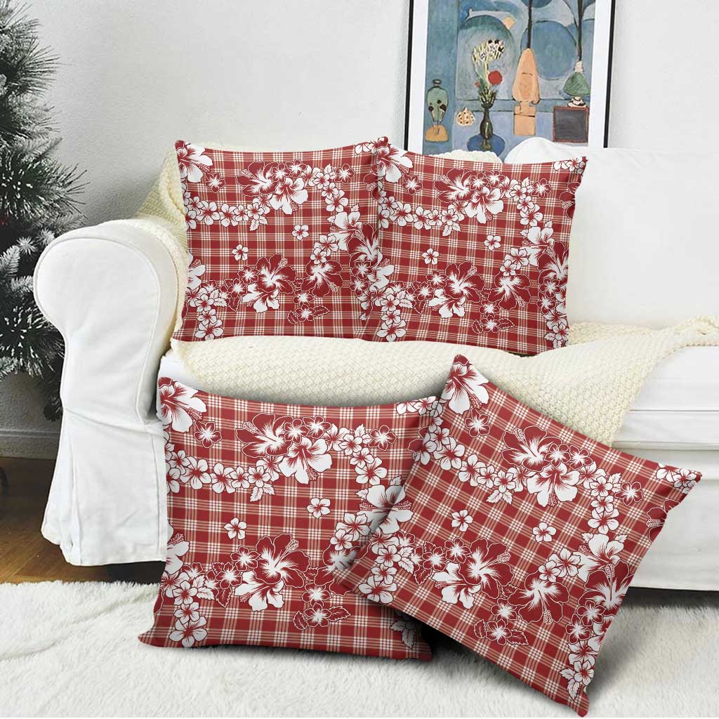 Hibiscus Pakala Fantasy Red Pillow Cover Tropical Floral Stylized LT01 - Polynesian Pride