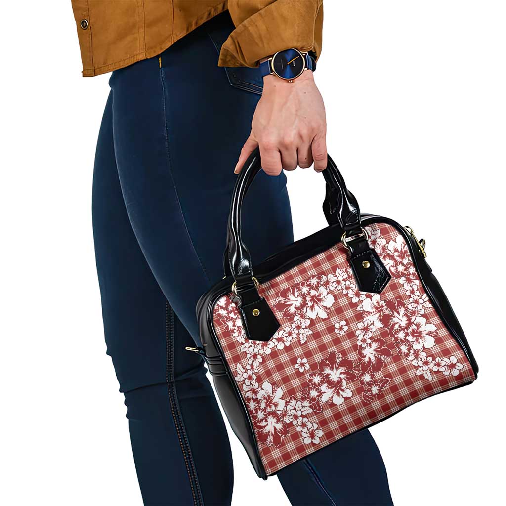 Hibiscus Pakala Fantasy Red Shoulder Handbag Tropical Floral Stylized LT01 - Polynesian Pride