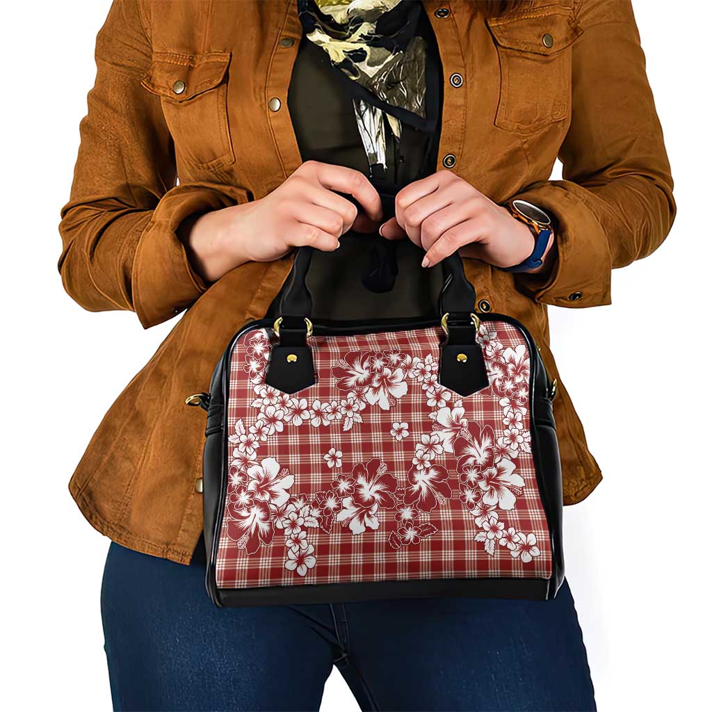 Hibiscus Pakala Fantasy Red Shoulder Handbag Tropical Floral Stylized LT01 - Polynesian Pride
