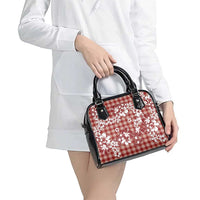 Hibiscus Pakala Fantasy Red Shoulder Handbag Tropical Floral Stylized LT01 - Polynesian Pride