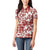 Hibiscus Pakala Fantasy Red Women Polo Shirt Tropical Floral Stylized - Polynesian Pride