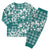 Hibiscus Pakala Aqua Teal Christmas Pajama Set Tropical Floral Stylized - Polynesian Pride