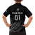 Custom New Zealand Cricket Family Matching Off The Shoulder Long Sleeve Dress and Hawaiian Shirt Maori Kiwi Black Fern