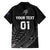 Custom New Zealand Cricket Family Matching Off The Shoulder Long Sleeve Dress and Hawaiian Shirt Maori Kiwi Black Fern