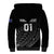 Custom New Zealand Cricket Sherpa Hoodie Maori Kiwi Black Fern