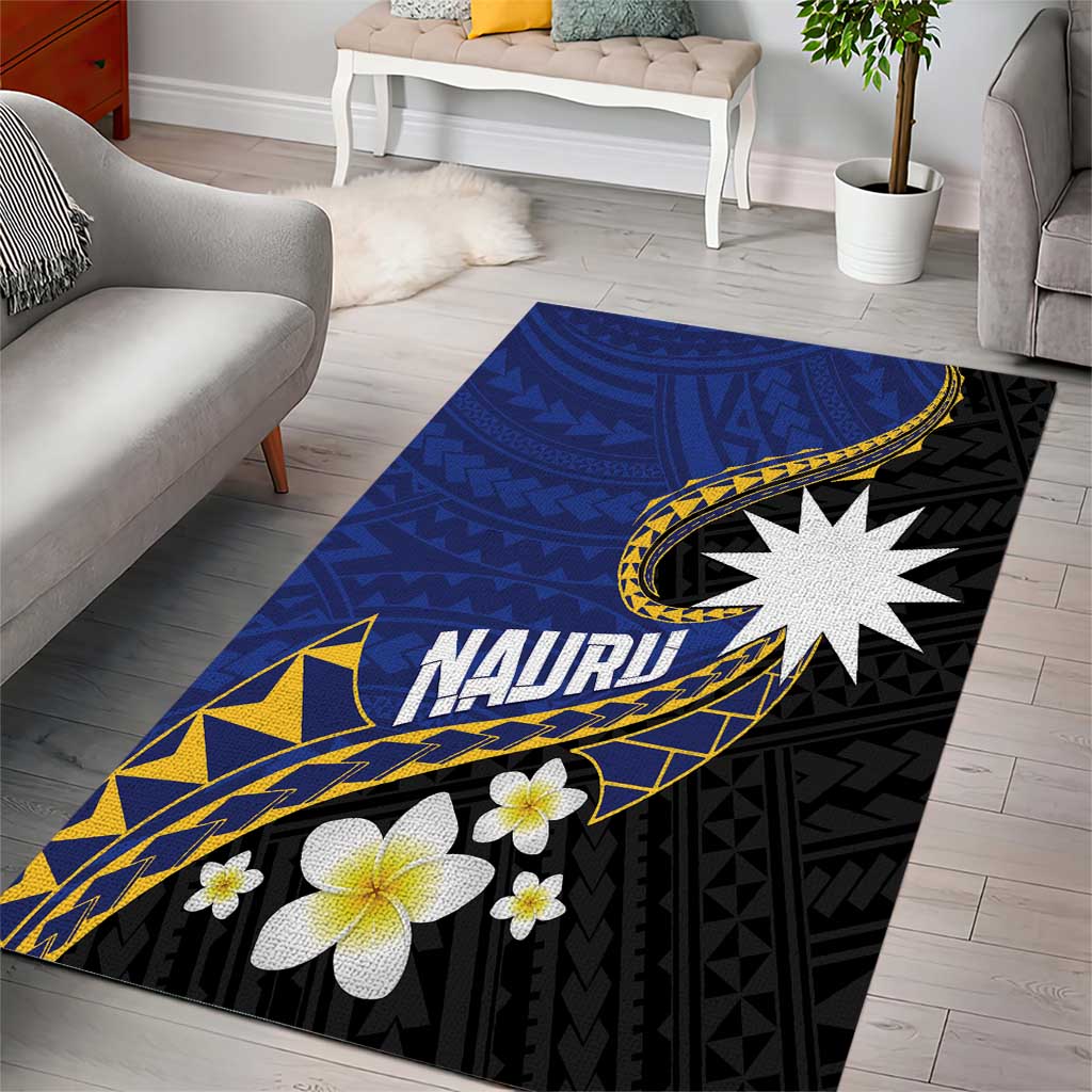 Nauru Area Rug Naoero Proud Plumeria LT01 - Polynesian Pride