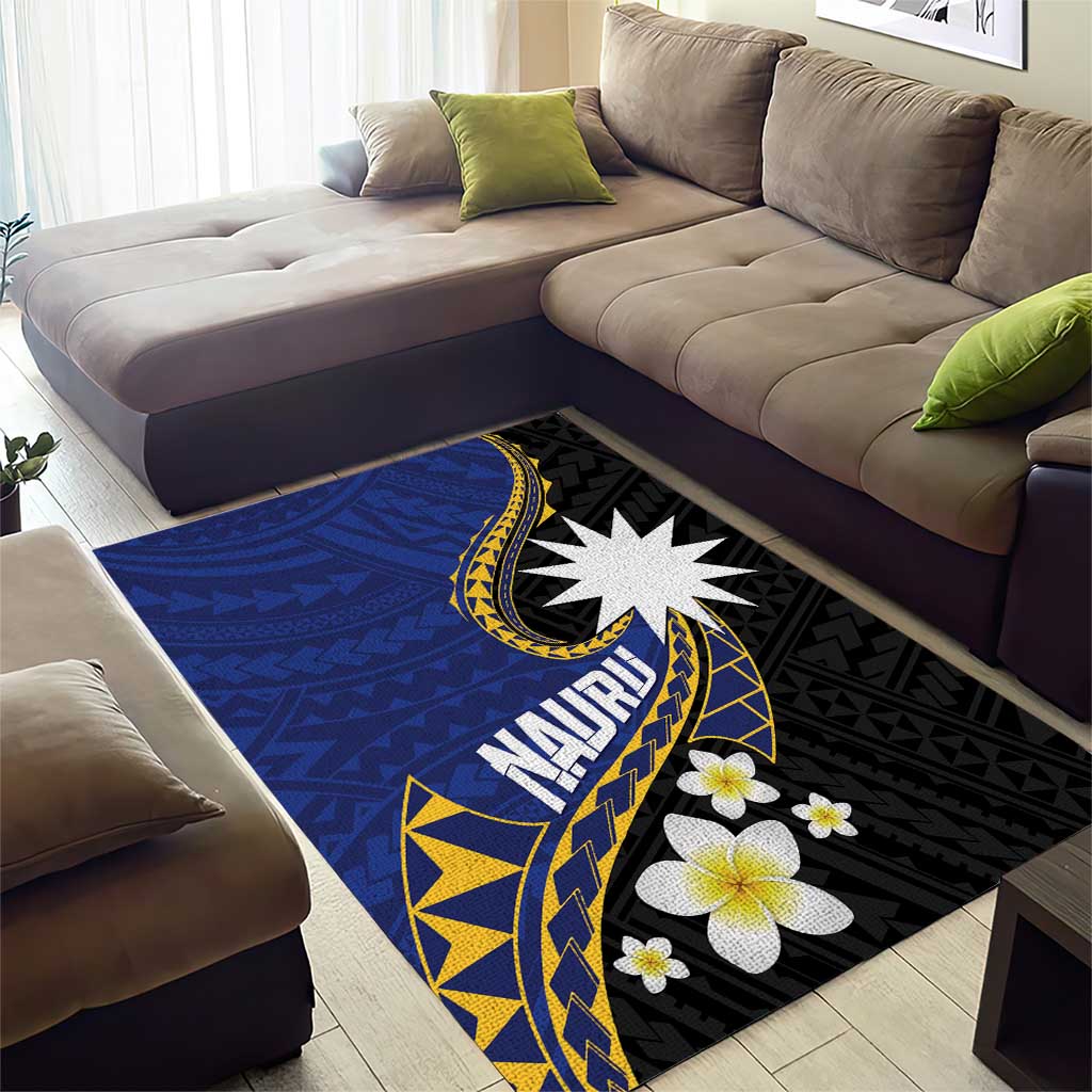 Nauru Area Rug Naoero Proud Plumeria LT01 - Polynesian Pride