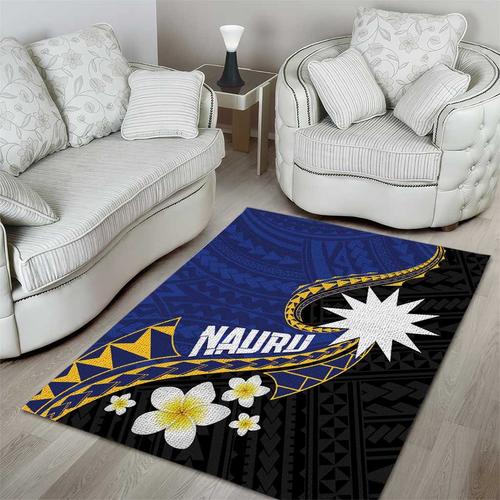 Nauru Area Rug Naoero Proud Plumeria LT01 - Polynesian Pride