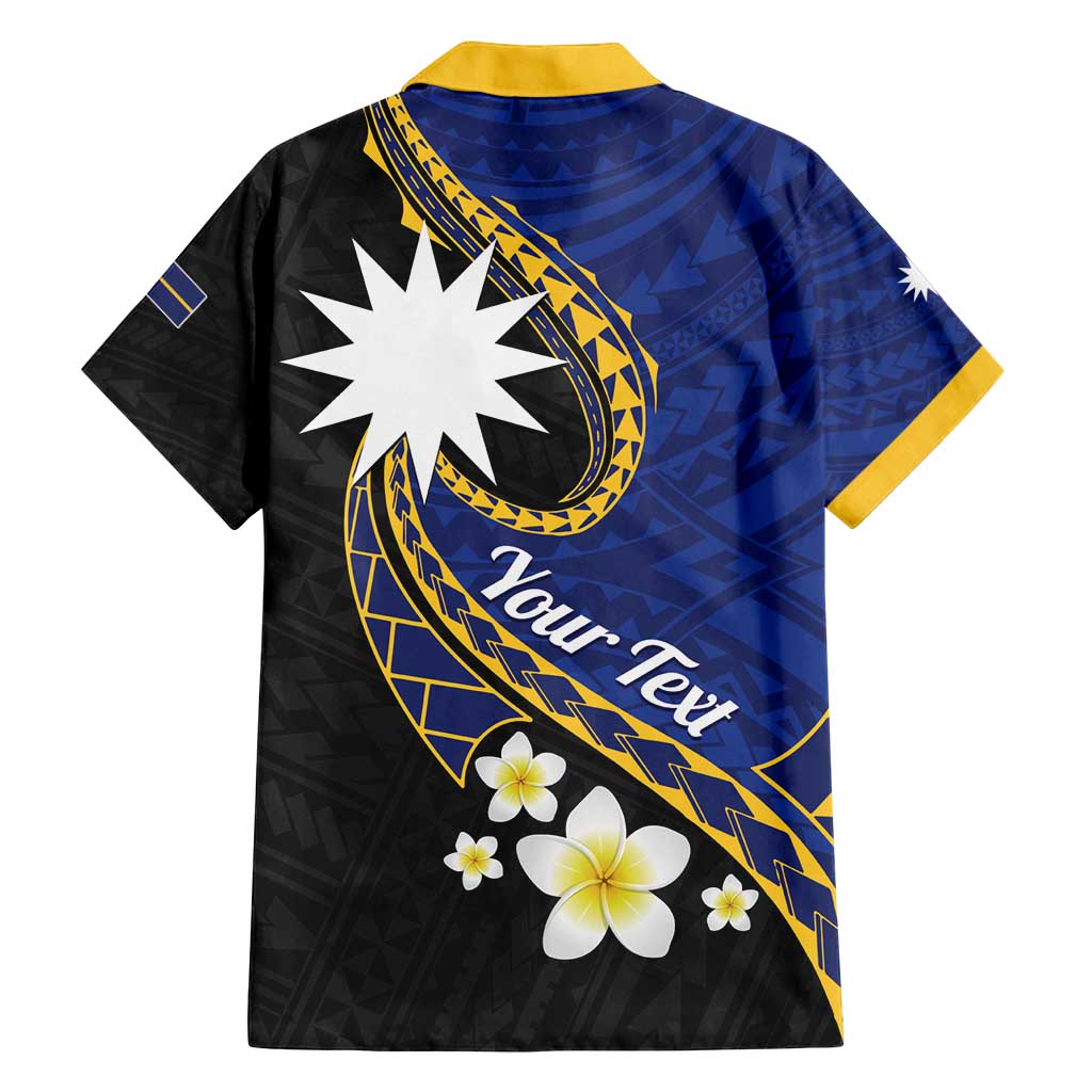 Personalised Nauru Family Matching Tank Maxi Dress and Hawaiian Shirt Naoero Proud Plumeria