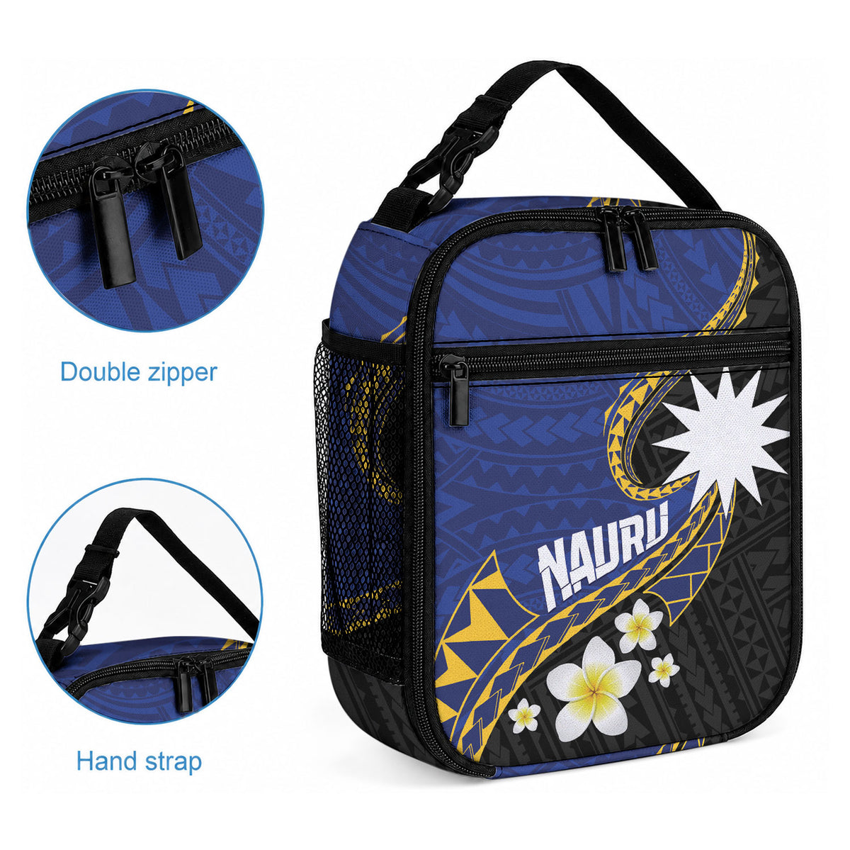 Nauru Lunch Bag Naoero Proud Plumeria LT01 - Polynesian Pride