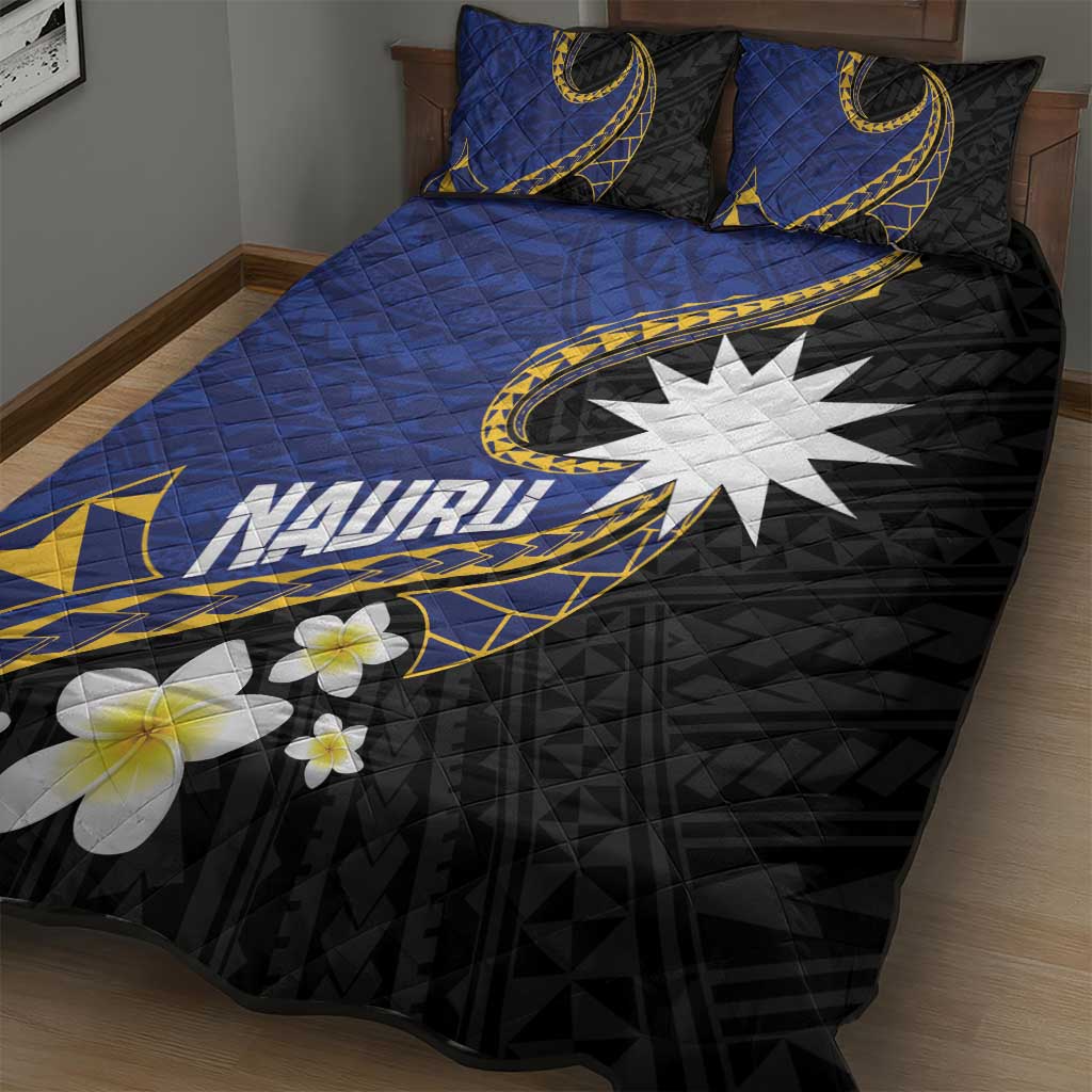 Nauru Quilt Bed Set Naoero Proud Plumeria LT01 - Polynesian Pride
