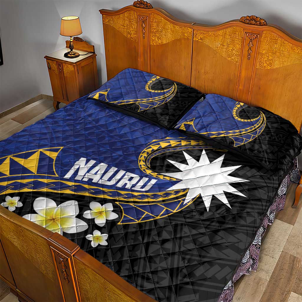 Nauru Quilt Bed Set Naoero Proud Plumeria LT01 - Polynesian Pride