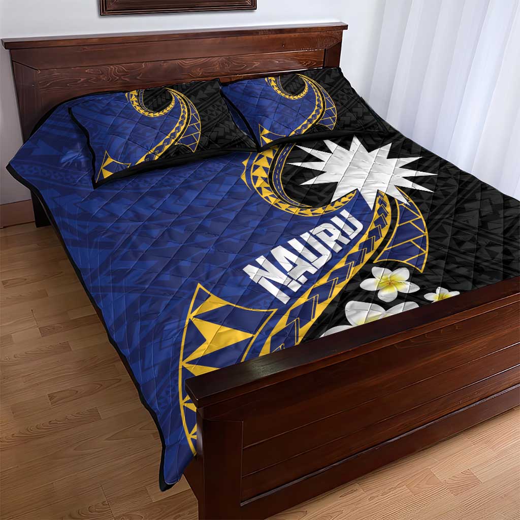 Nauru Quilt Bed Set Naoero Proud Plumeria LT01 - Polynesian Pride